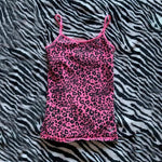 Leopard Print Sexy Hot Girl All-match Fashion Street Style Elegance Sleeveless Slim Strap Top