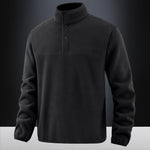 Men's Fleece Fleece-lined Stand Collar Jacket