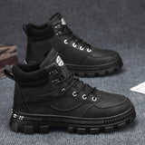 British Style Retro Trendy Workwear Thick-soled Non-slip Wear-resistant High-top Martin Boots