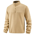 Men's Fleece Fleece-lined Stand Collar Jacket