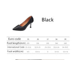 Black stiletto heel shoes