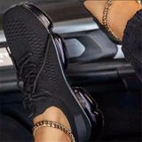 Air Cushion Bottom Lace up Casual Shoes Flying Woven Women s Shoes