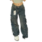 American Retro Loose Street Wide Leg Jeans