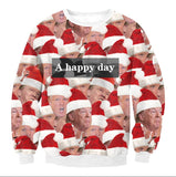 UGLY CHRISTMAS SWEATER Vacation Santa Elf Funny Womens Men Sweaters Tops Autumn Winter Clothing