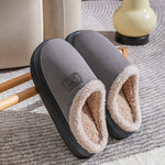 Velvet Thermal Non-slip Lambswool Cotton Slippers