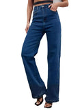 Slim Fit High Waist Slimming Casual Wide Leg Jeans