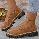 Fashion Casual Matte British Style Women's Shoes