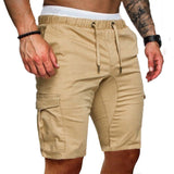 Casual tooling multi-pocket casual men's shorts