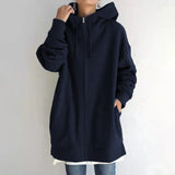 Women's Fuzzy Hoodies Long Sport Pullover Hoodie Full-Zip Hoodie Sweatshirt