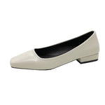 Women's French Retro Square Toe Low Order Shoes