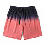 Summer Thin Ice Silk Shorts Men's Gradient Sports Beach Pants