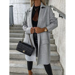 Loose Thin Woolen Coat For Women