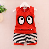Summer children's Vest big eyes children's suit