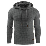 Men's Jacquard Sweater Long-sleeved Hoodie Warm Color Hooded Sweatshirt Jacket