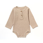 Spring And Autumn Romper R Baby Long Sleeve Waffle