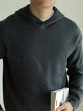 Retro Pullover Hooded Sweater Long Sleeves Inner Wear Men's Knitwear