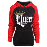 Printed Hooded Couple Sweatshirt