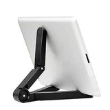 Universal Foldable Phone Tablet Holder Adjustable Bracket Desktop Stand Tripod Stability Support For Phone Adjustable Portable Desktop Holder Mount Folding Tablet Stand Anti-Slip For Ipad