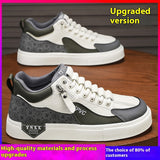 High-top Slip-on Board Shoes Teenagers Soft Bottom Waterproof Leather Shoes