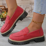 Fashion Casual Matte British Style Women's Shoes