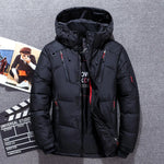 Casual Winter Warm Snow Jackets Men's Clothing White Duck Down Jacket Parkas Man Thicken Coats Male -20 Degree Windbreaker Park