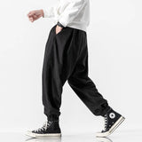 Men's Black Pants Hip Hop Streetwear Fashion Jogger Harem Trousers Man Casual Sweatpants Male Pants Big Size 5XL
