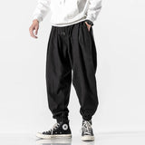 Men's Black Pants Hip Hop Streetwear Fashion Jogger Harem Trousers Man Casual Sweatpants Male Pants Big Size 5XL