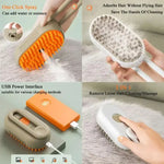 1/3/5PCS Pet Massage Comb Pet Steam Electric Spray Hair Removal Comb Pet Grooming Anti-Flying Hair Spray Brush for Dogs and Cats