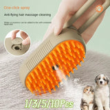 Cat Steam Brush Steamy Dog Brush 3 in 1 Electric Spray Cat Hair Brushes for Massage Pet Grooming Comb Hair Removal Combs