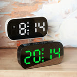 Led Digital Alarm Clock 5 Levels Adjustable Brightness Mirror Home Decor