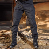 New Winter Softshell Thermal Hiking Pants Tactical Pants Mens Fleece Cargo Pants Waterproof Warm Police Work Trousers