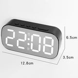 Led Digital Alarm Clock 5 Levels Adjustable Brightness Mirror Table Desk Bedroom Clock Home Decor Gifts for Students Children