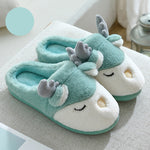 Christmas Shoes Winter Home Slippers Elk Plush Bedroom Slipper House Shoes For Women Men