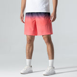 Summer Thin Ice Silk Shorts Men's Gradient Sports Beach Pants