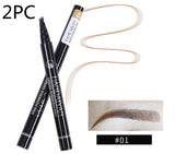 Microblading Eyebrow Pencil Waterproof Fork Tip Tattoo Pen Tinted Fine Sketch Eye Brow Pencils Long Lasting Eyebrows