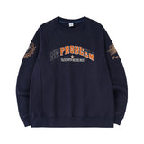 Men's Clothing Cross-woven Retro Embroidered Crew Neck Sweater