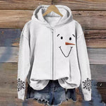 Zipper Hooded Sweatshirt Digital Printing