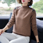 Fashion Embroidery Loose Sweater For Women