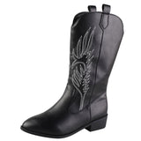 Retro Pointed Toe Thick Heel Middle Knight Women's Boots