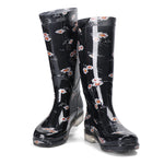 Women's Printing High Non-slip Wear-resistant Sole Rubber Boots