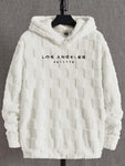 New Hooded Loose Sweater Lamb Wool Pullover Coat