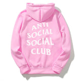 women Long Sleeve anti social social club  ASSC Hoodie Sweatshirt Jumper Hooded Pullover Tops