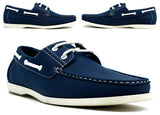 Lace Boat Shoes Navy - shop.livefree.co.uk