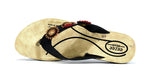 Triple Flower Flip Flop Black/Red - shop.livefree.co.uk