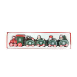 Christmas Decorations Christmas Wooden Small Train Decorations Santa Claus Children's Gifts