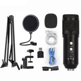 USB Condenser Microphone Mobile Computer Game Live Microphone Live Karaoke Conference Recording Microphone