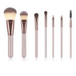 Luxury Champagne Makeup Brushes Set For Foundation - shop.livefree.co.uk