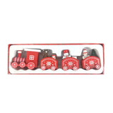 Christmas Decorations Christmas Wooden Small Train Decorations Santa Claus Children's Gifts