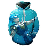 Cartoon hoodie seven dragon ball Z pocket hooded sweatshirt sleeves for men and women wearing