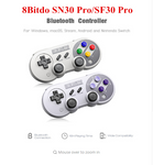 8Bitdo SN30 Pro/SF30 Pro Wireless Bluetooth Game Controller with Joystick for Windows Android macOS Steam Nintendo Switch